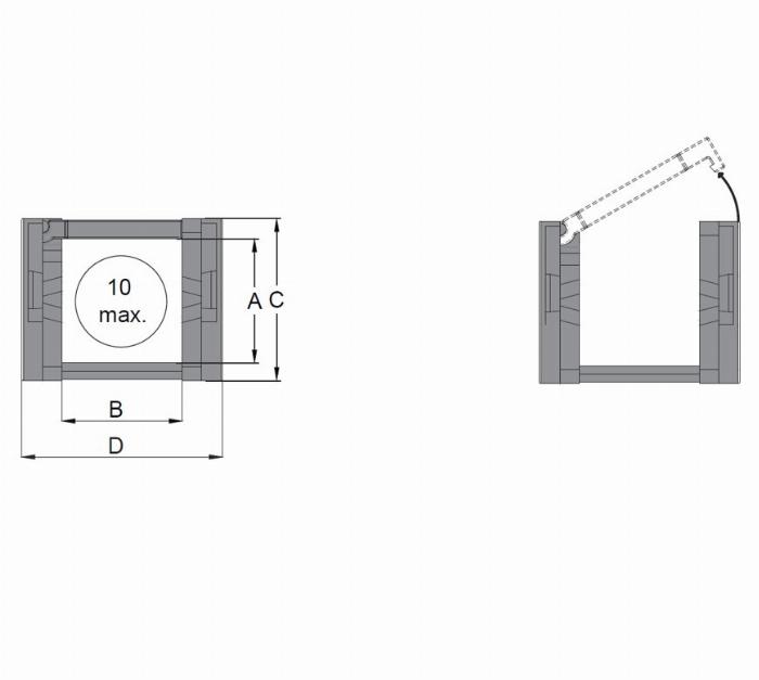 Kabelrups CK 15 breedte 15mm, enkele schakelen